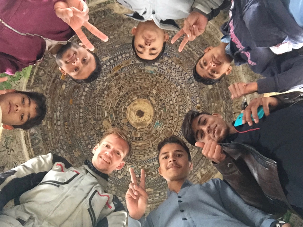 People looking into camera
