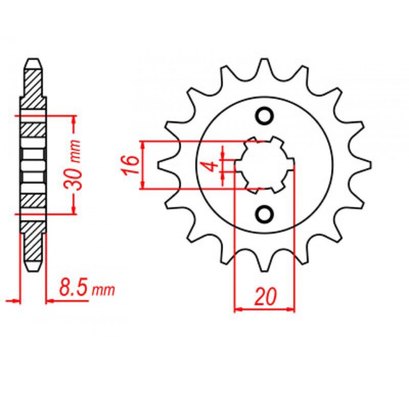 SPROCKET FRONT MTX 718 13T #520