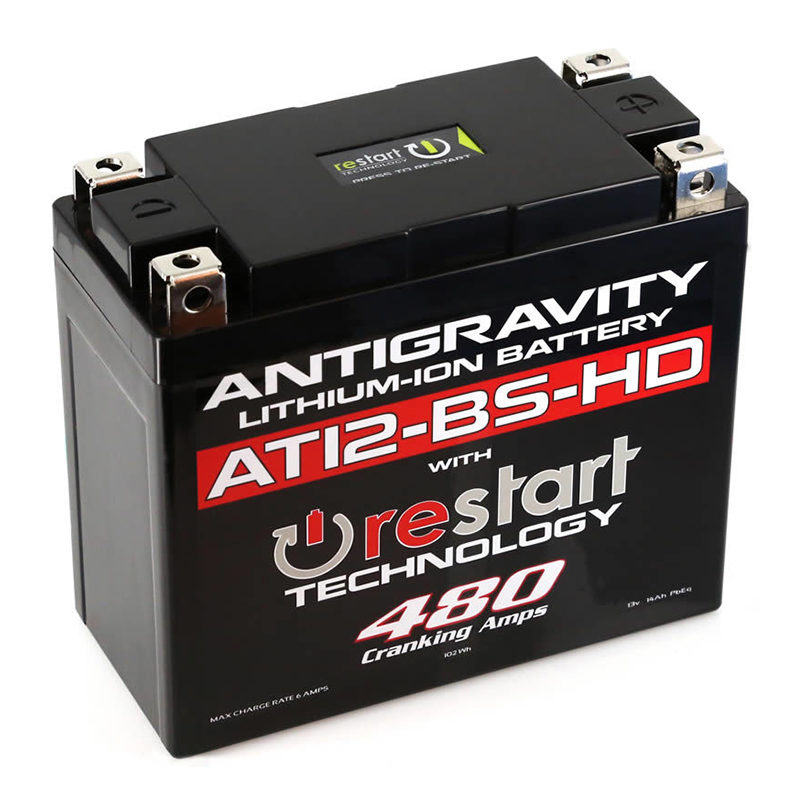 Antigravity AT12-BS-HD RE-START Motorcycle Lithium Battery BMS 480CA 16Ah YT12